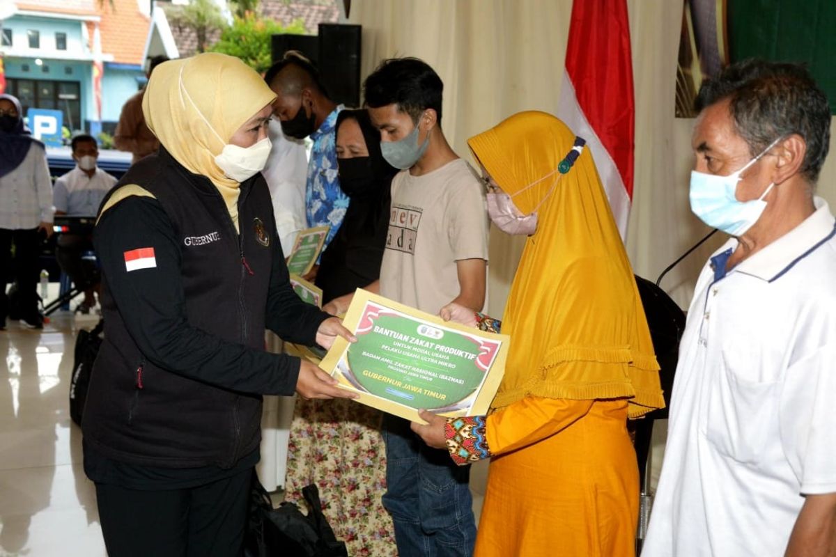 Gubernur Jatim Khofifah Indar Parawansa saat kunjungan kerja di Kabupaten Mojokerto