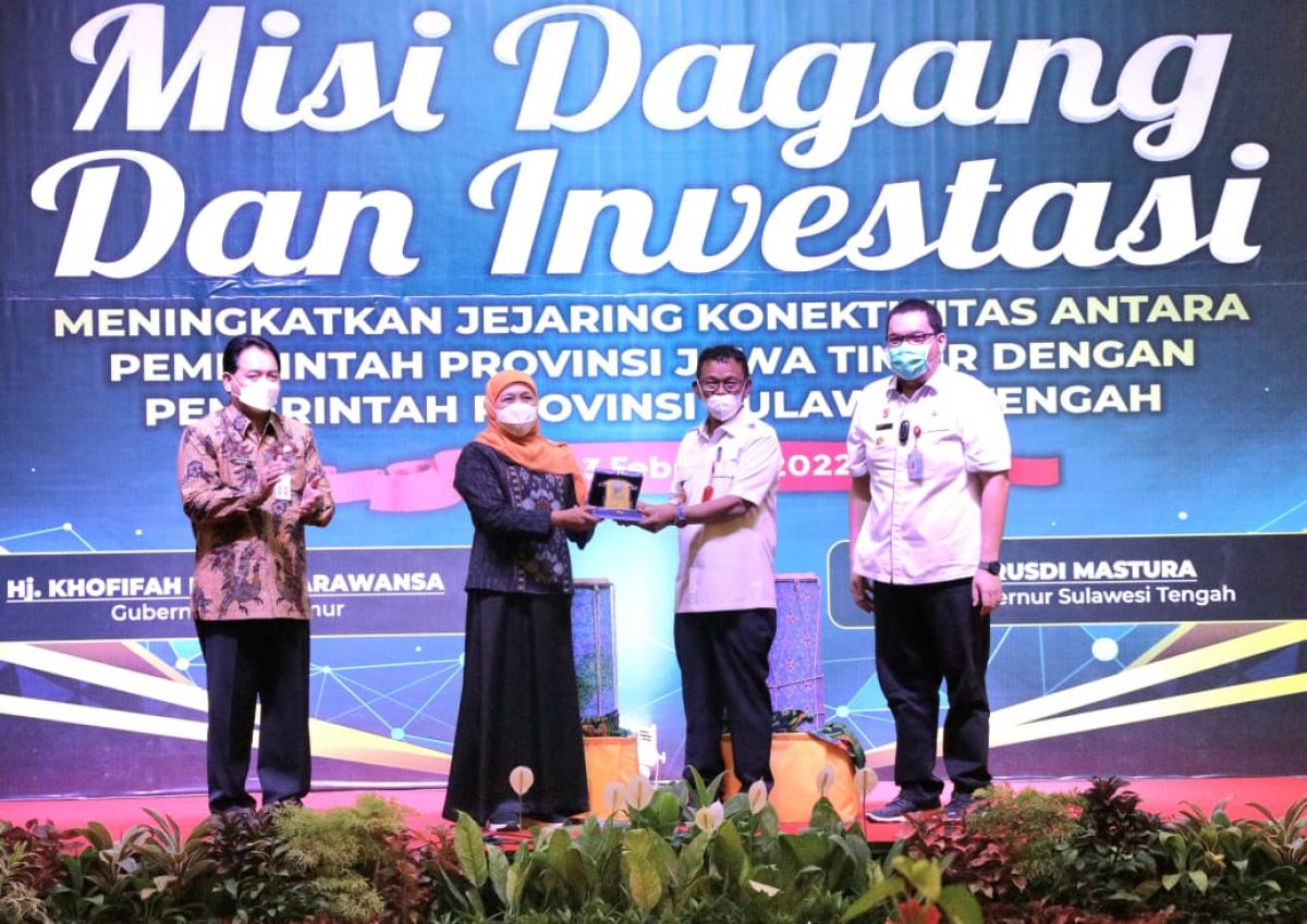 Gubernur Jawa Timur Khofifah Indar Parawansa memimpin langsung Misi Dagang dan Investasi ke Sulawesi Tengah (Foto-foto: Pemprov Jatim)
