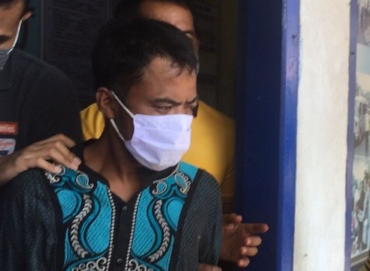 Darmanto (36) pelaku penusukan terhadap Ketua MUI Kecamatan Pesanggaran, KH Affandi Musyafa.