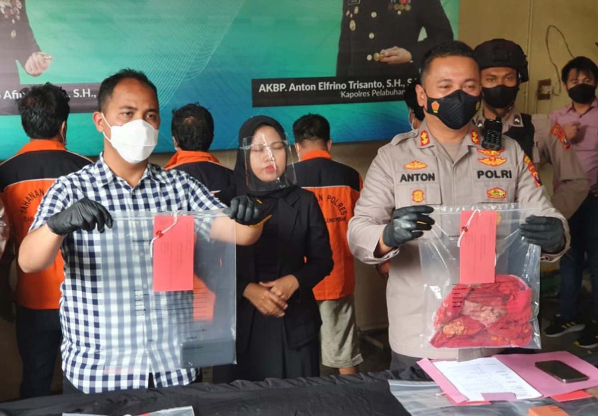 Pers rilis ungkap kasus penculikan anak Polres Pelabuhan Tanjung Perak Surabaya