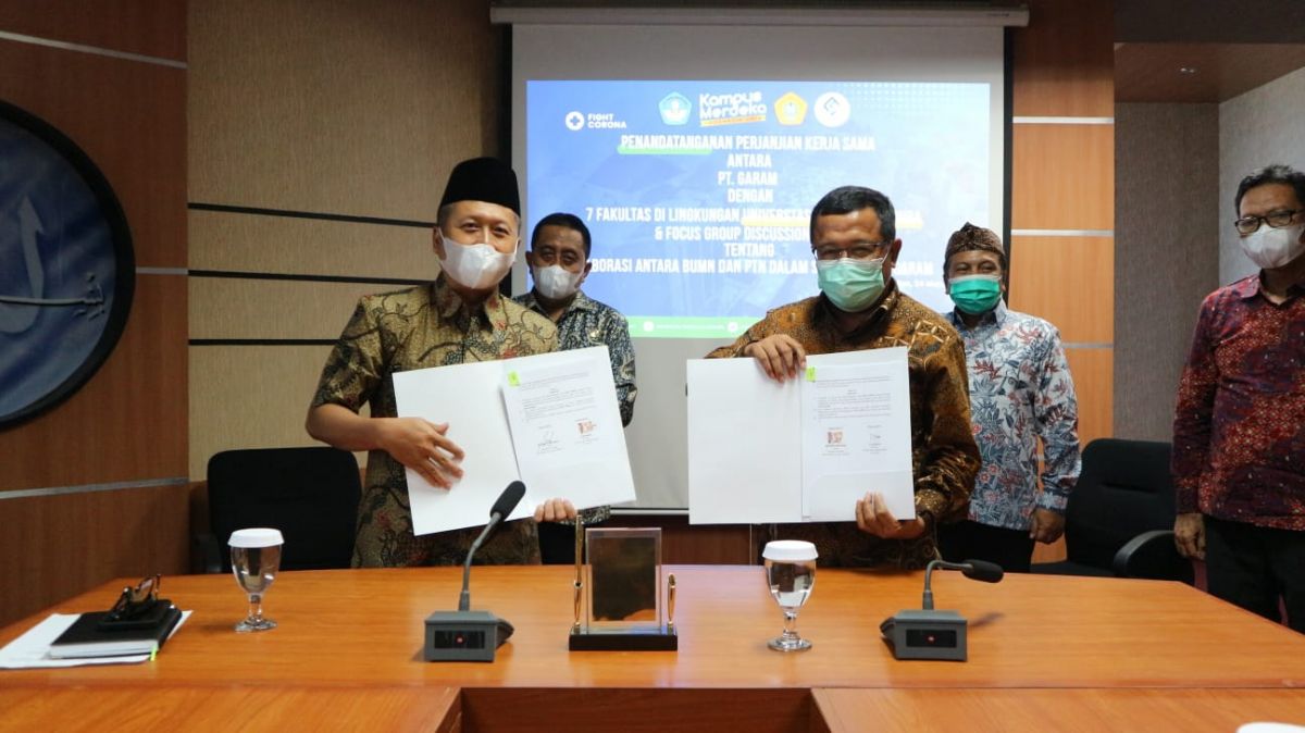 Para Dekan UTM saat kerja sama dengan PT Garam Indonesia