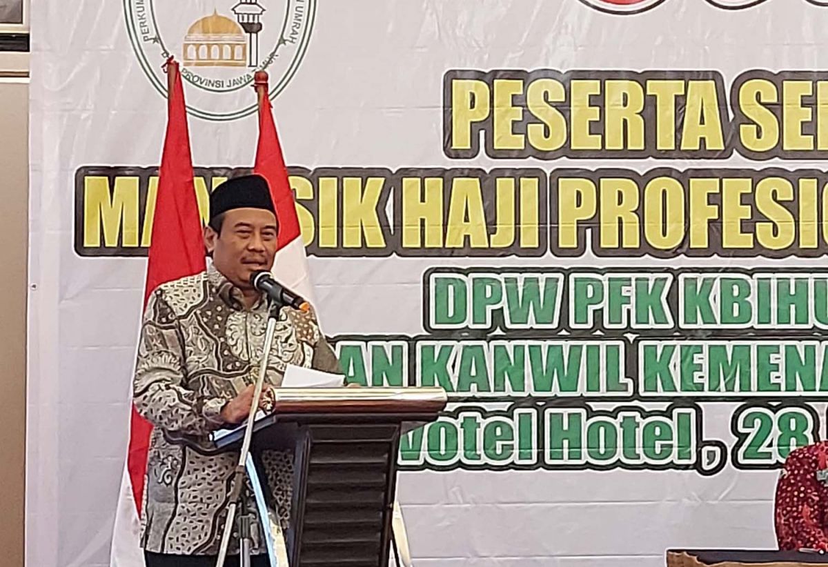 Kepala Kanwil Kemenag Jatim, Husnul Maram dalam sebuah acara di Surabaya (Foto: Dok. Niam Kurniawan/jatimnow.com)