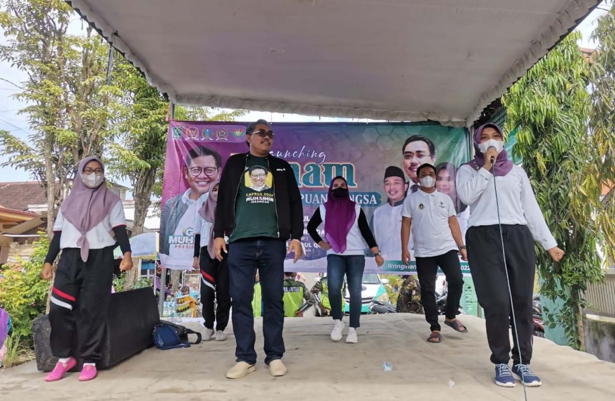 Senam Gus Muhaimin Iskandar for Presiden 2024 di Gresik