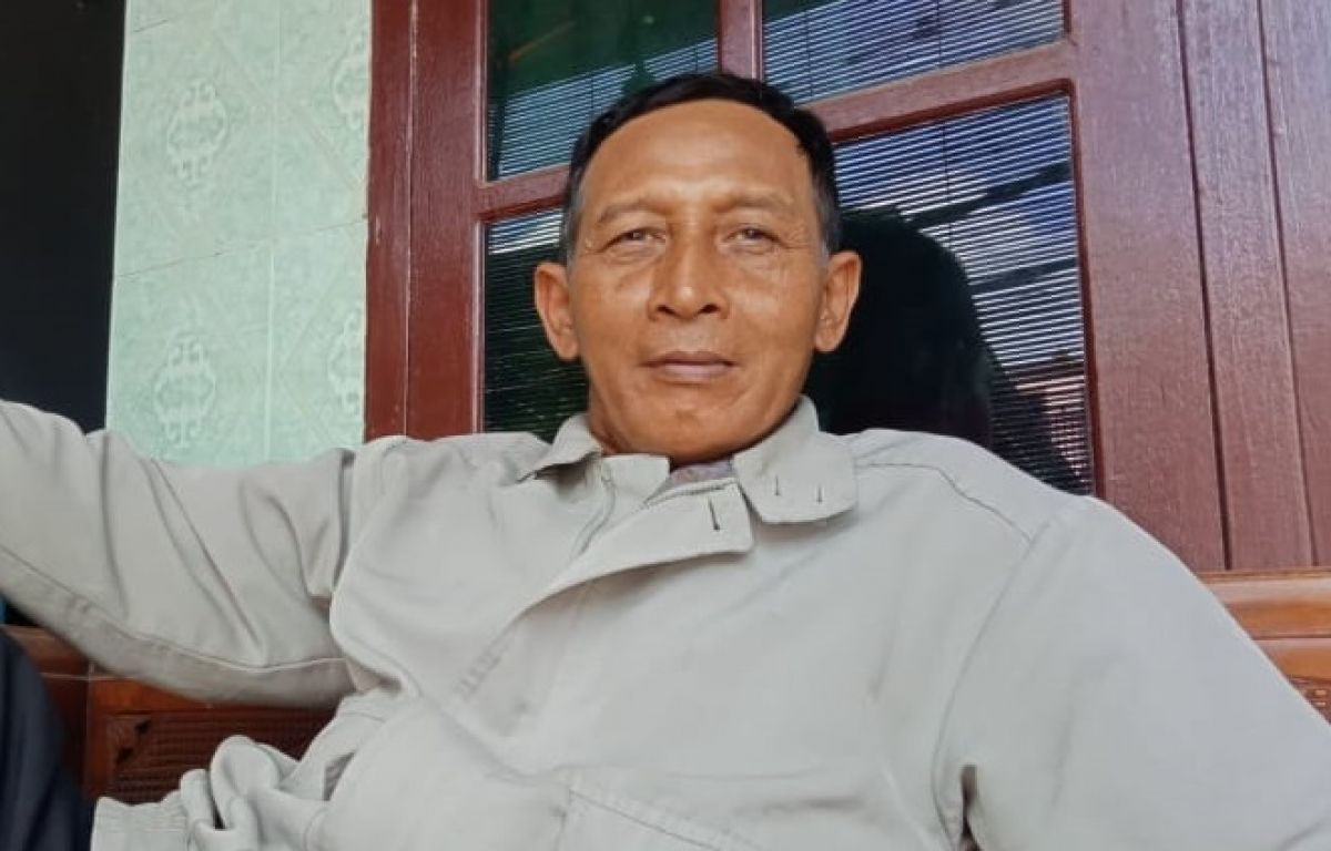 Sakroni Ketua RT 03, RW 04 Dusun Karangdoro.