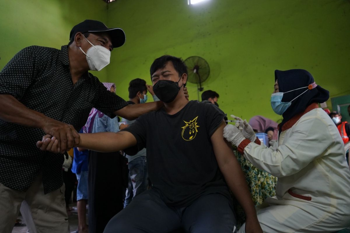 Vaksinasi di Kabupaten Kediri. (Foto: Humas Pemkab Kediri/jatimnow.com)