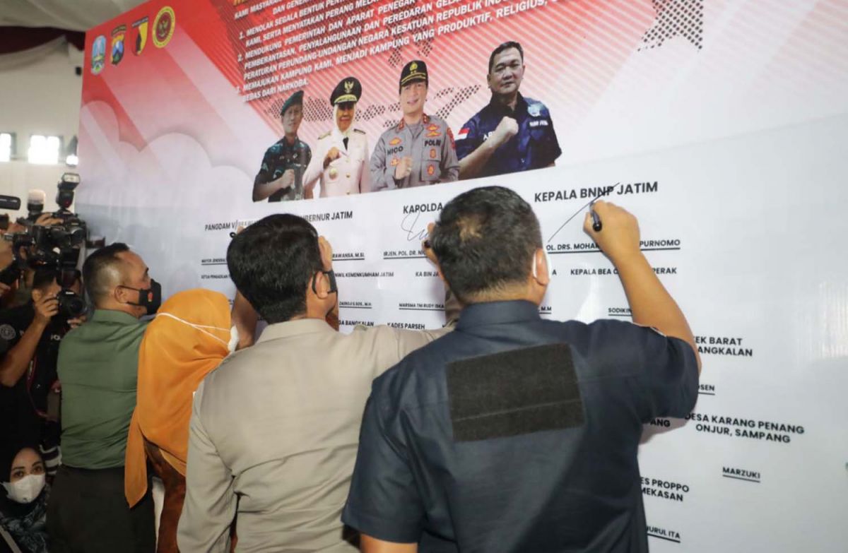 Forkopimda Jatim, Forkopimda Madura Raya, tokoh masyarakat, tokoh agama dan elemen masyarakat sepakat Madura tanpa narkoba