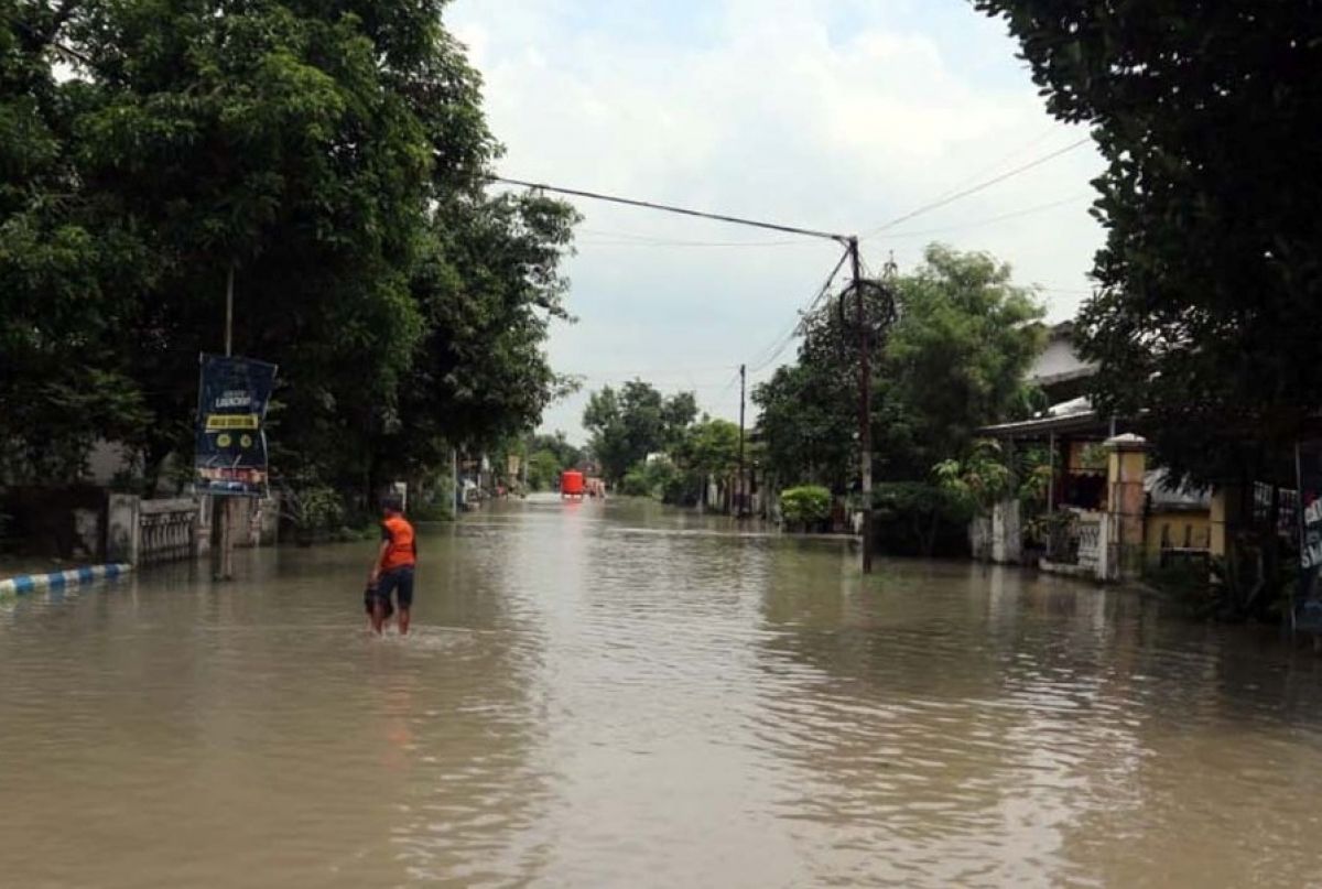Banjir di Jatim. (Ilustrasi jatimnow.com)