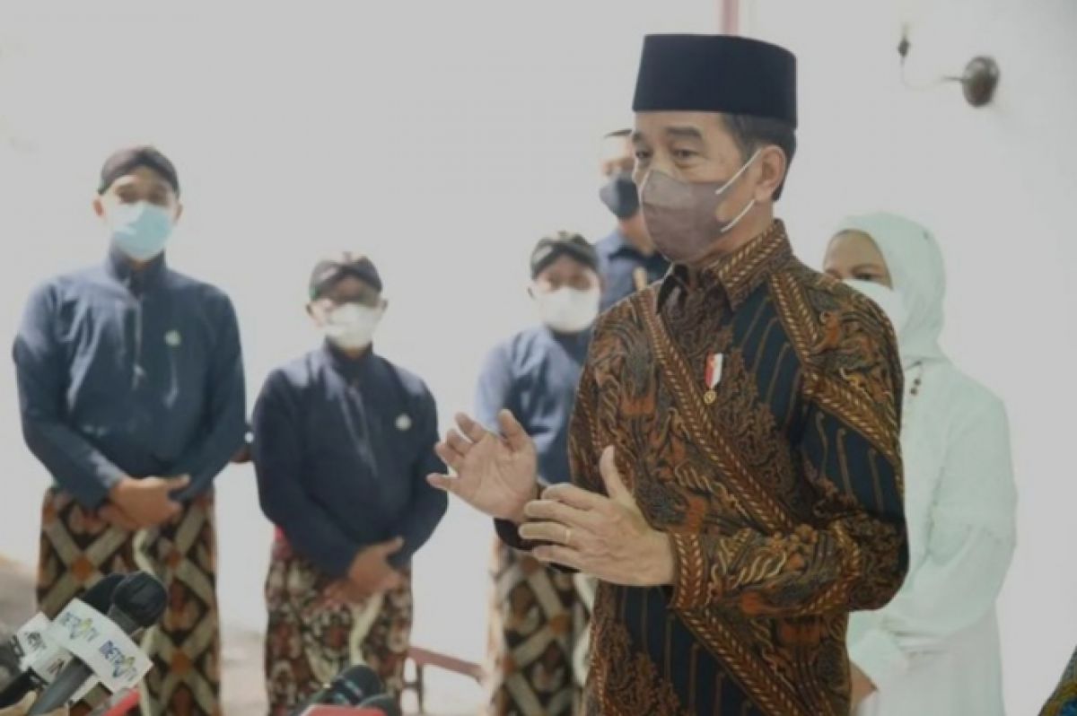 Presiden Joko Widodo saat berlebaran di Yogyakarta. (Foto: Instagram @jokowi/jatimnow.com)