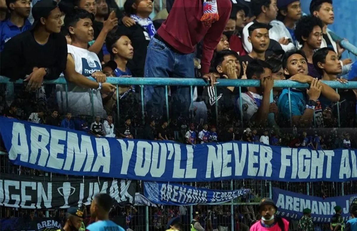 Aremania di Stadion Kanjuruhan Malang.(Foto: Instagram Arema FC Official)