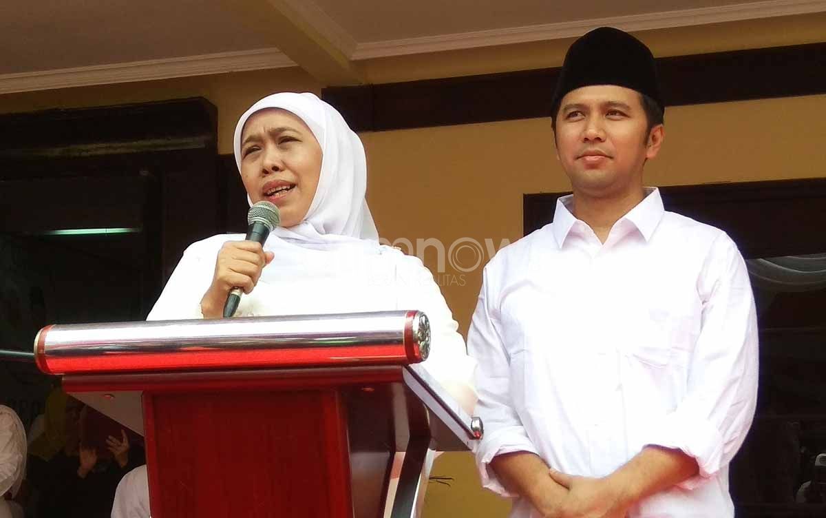 Gubernur Jatim Khofifah Indar Parawansa dan Wagub Emil Dardak (Foto: Dok. jatimnow.com)