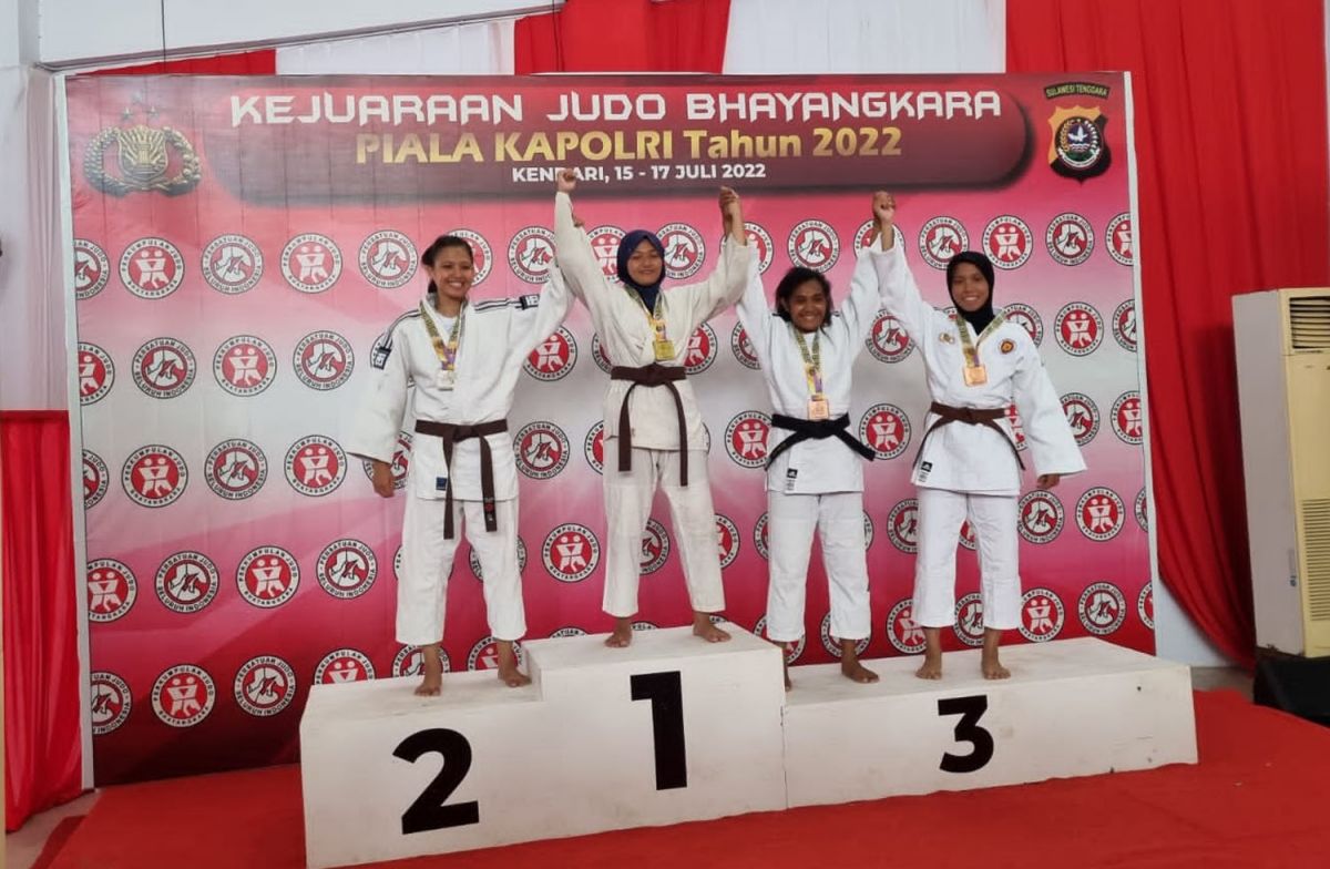 Atlet Judo Polda Jatim sabet 4 medali, emas dan perunggu di Piala Kapolri 2022 