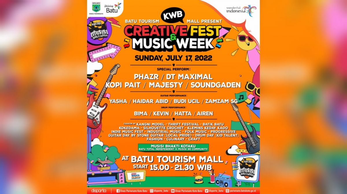 Agenda event KWB Creative Fest & Music Week, hari ke-3.