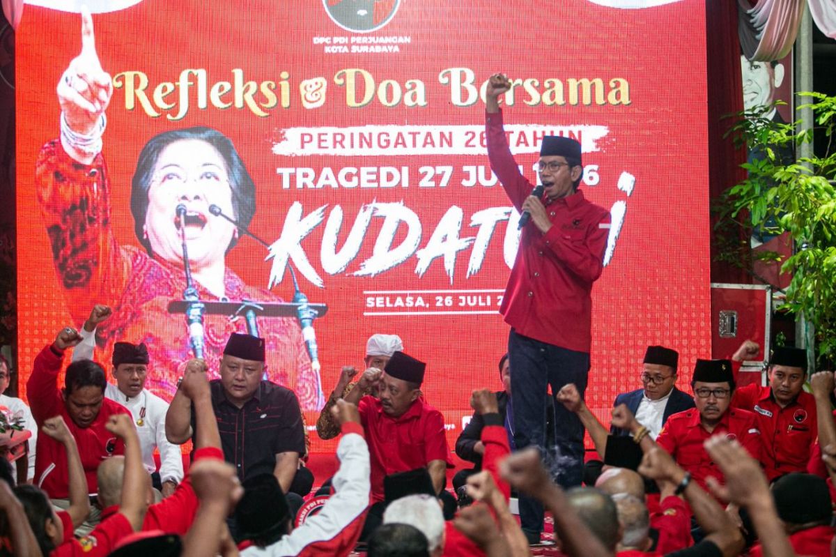 PDIP Surabaya menggelar refleksi peringatan tragedi Kudatuli