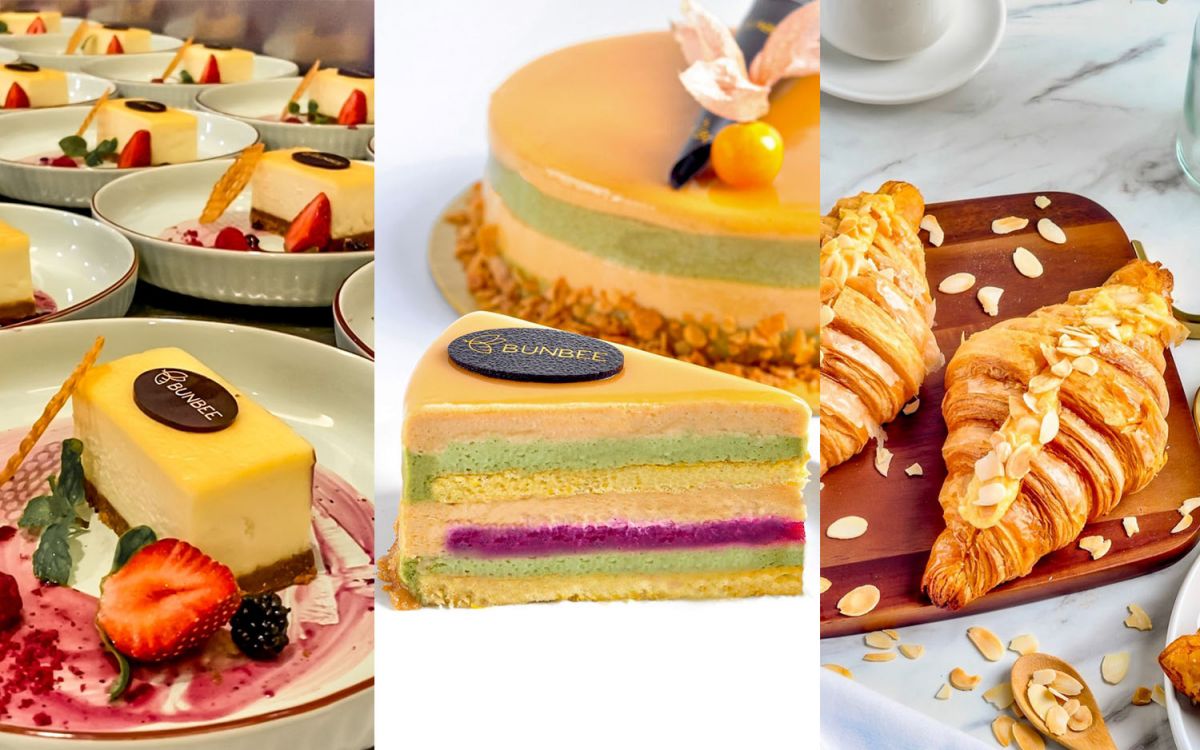 Roti dan kue yang disajikan Bunbee Boulangerie & Patisserie Surabaya