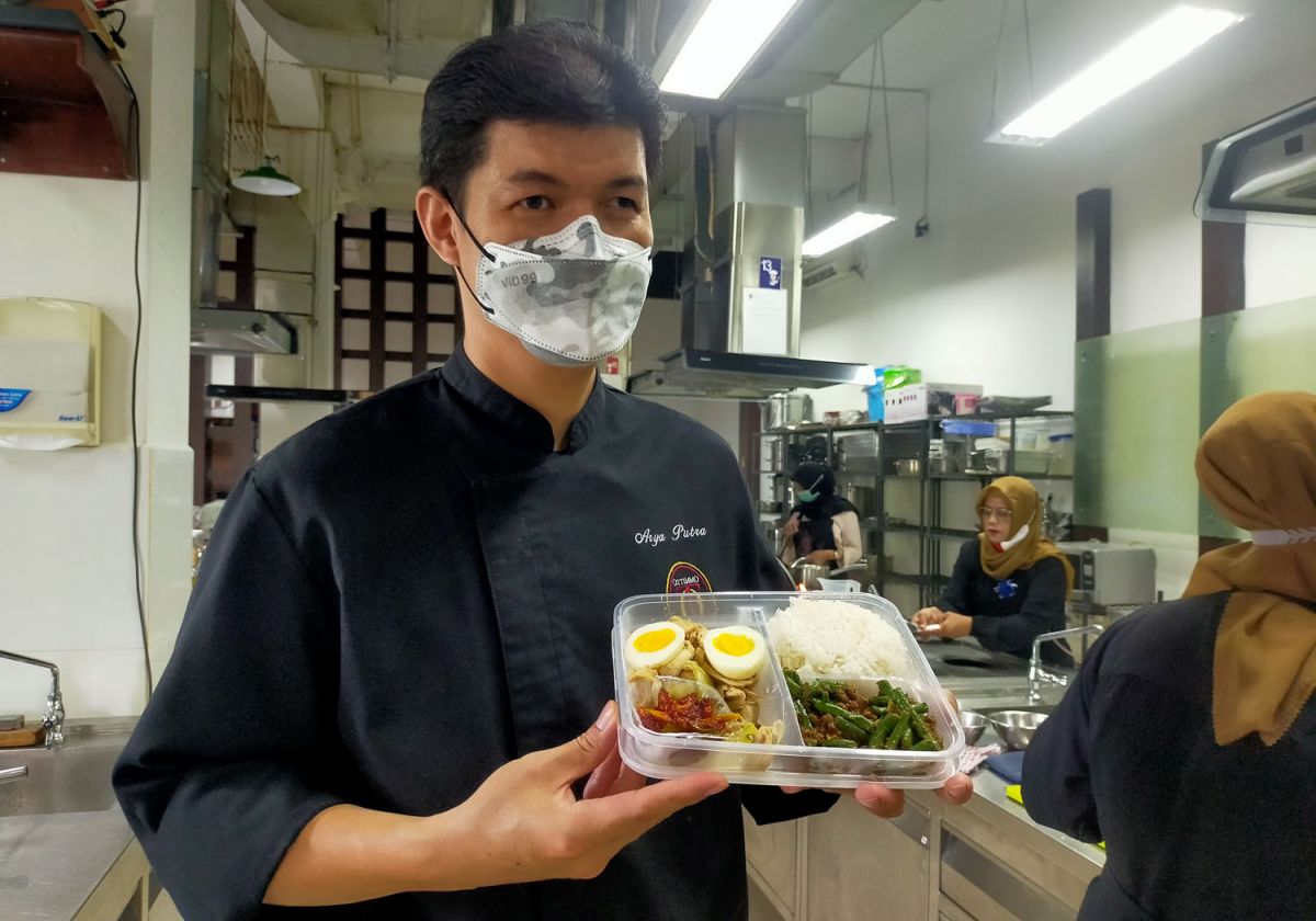 Cooking workshop para pendamping pasien TBC di Ottimo Internasional Surabaya