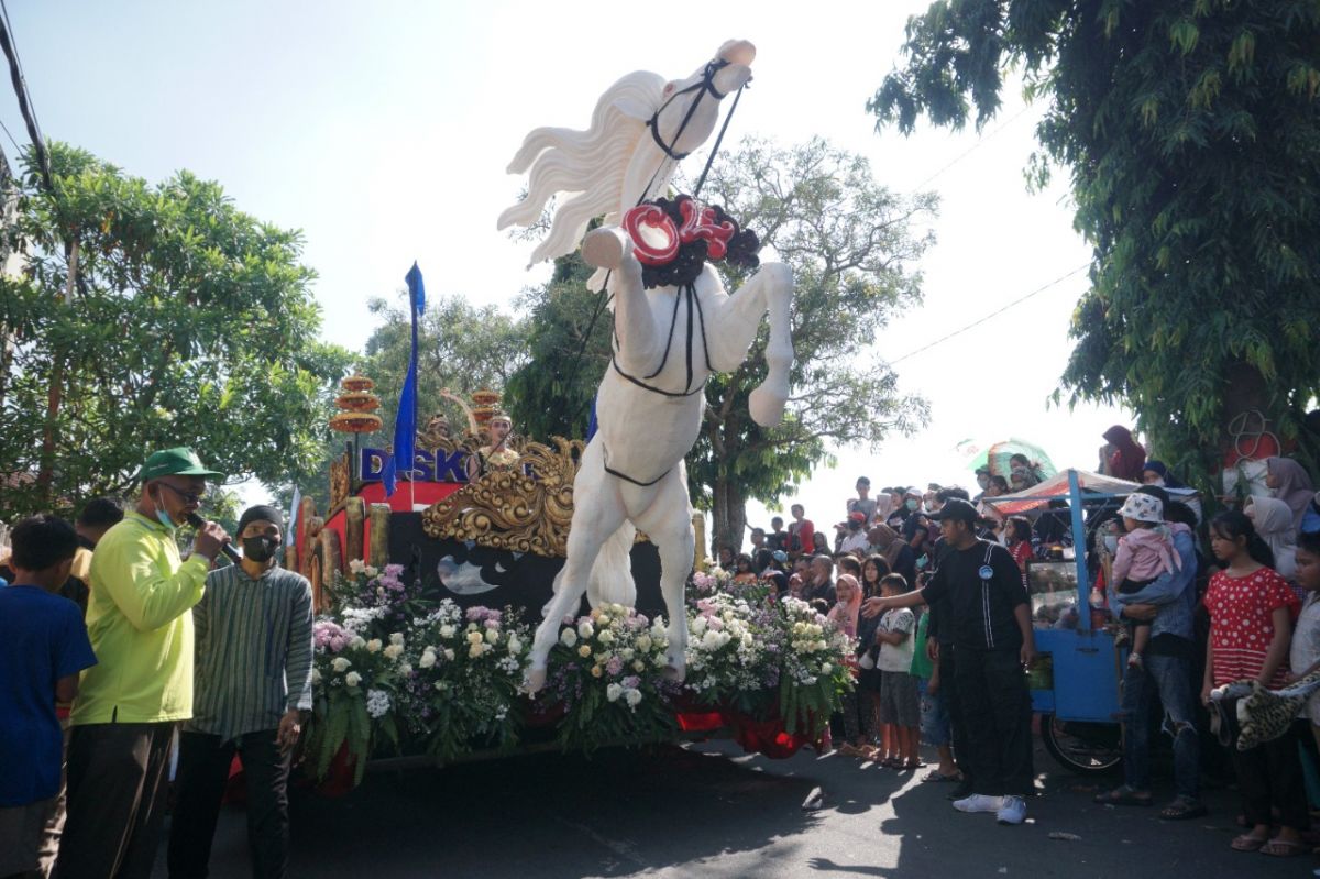 Kemeriahan Karnaval Kemerdekaan yang digelar Pemkot Mojokerto