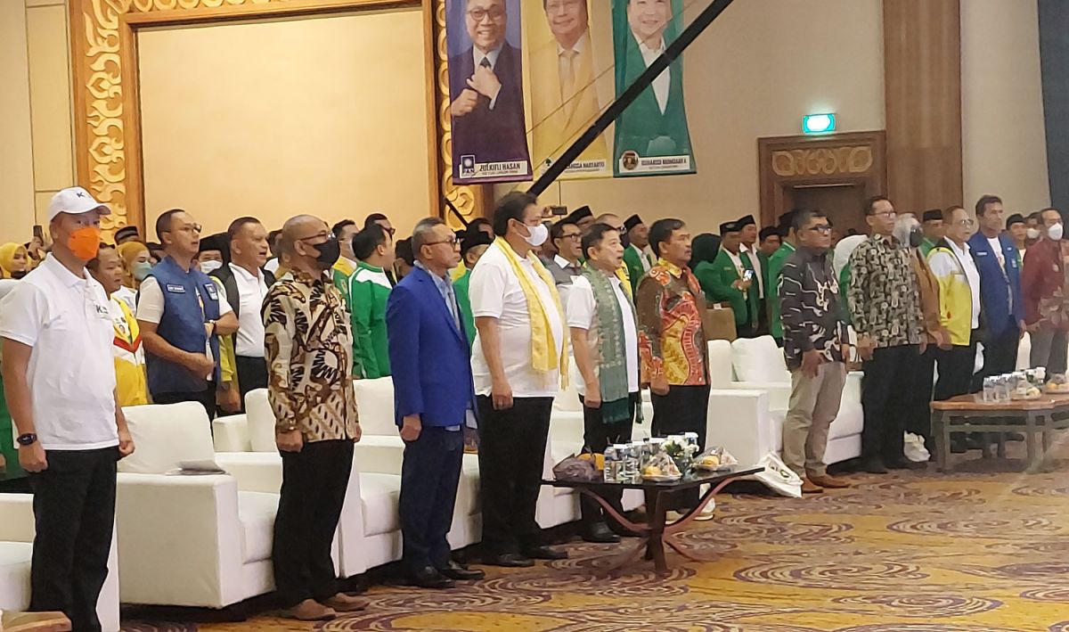  Silaturahmi Nasional Koalisi Indonesia Bersatu (KIB) di Surabaya.