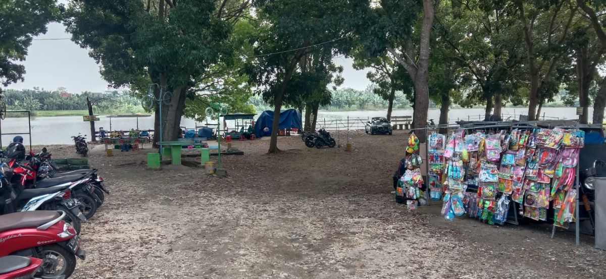 Wisata Taman Mahoni di Desa Kendal, Kecamatan Sekaran, Lamongan.(Foto: Adyad Ammy Iffansah/jatimnow.com)