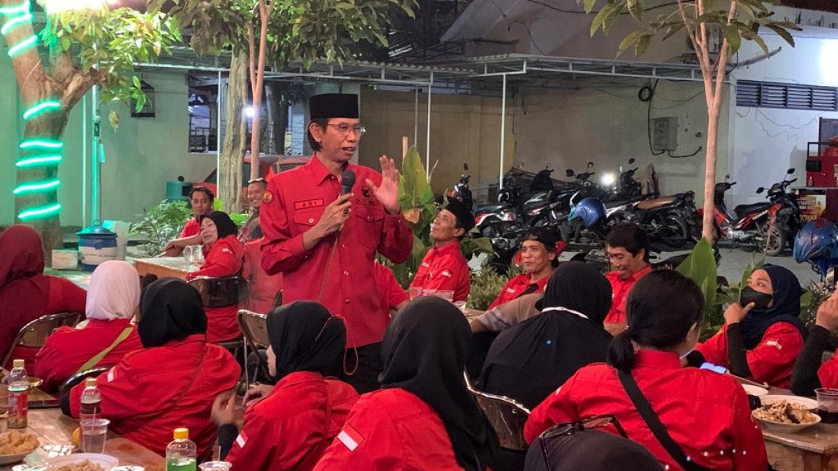 Forum rembuk DPC PDI Perjuangan Kota Surabaya di Kecamatan Tandes. 