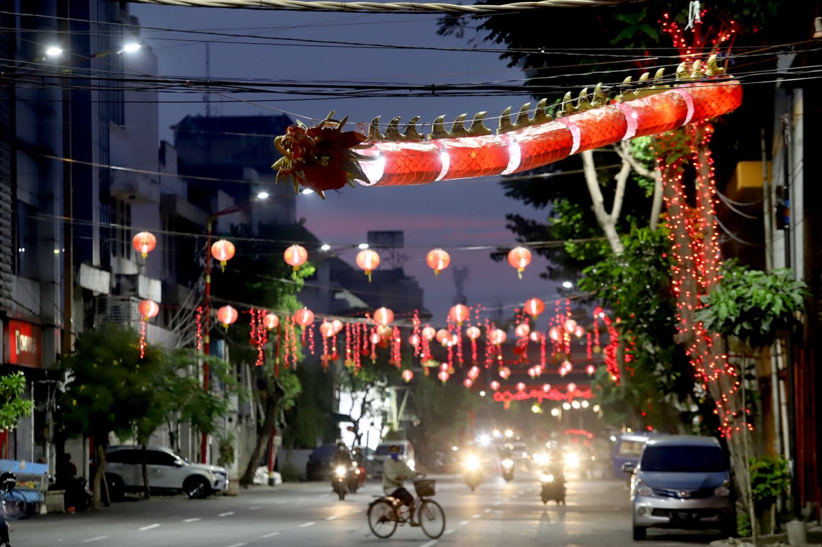 Suasana Kampung Pecinan Kya-Kya Surabaya