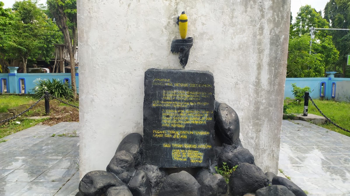 Monumen Mayangkara yang terletak di Mantup Lamongan.(Foto: Adyad Ammy Iffansah/jatimnow.com)