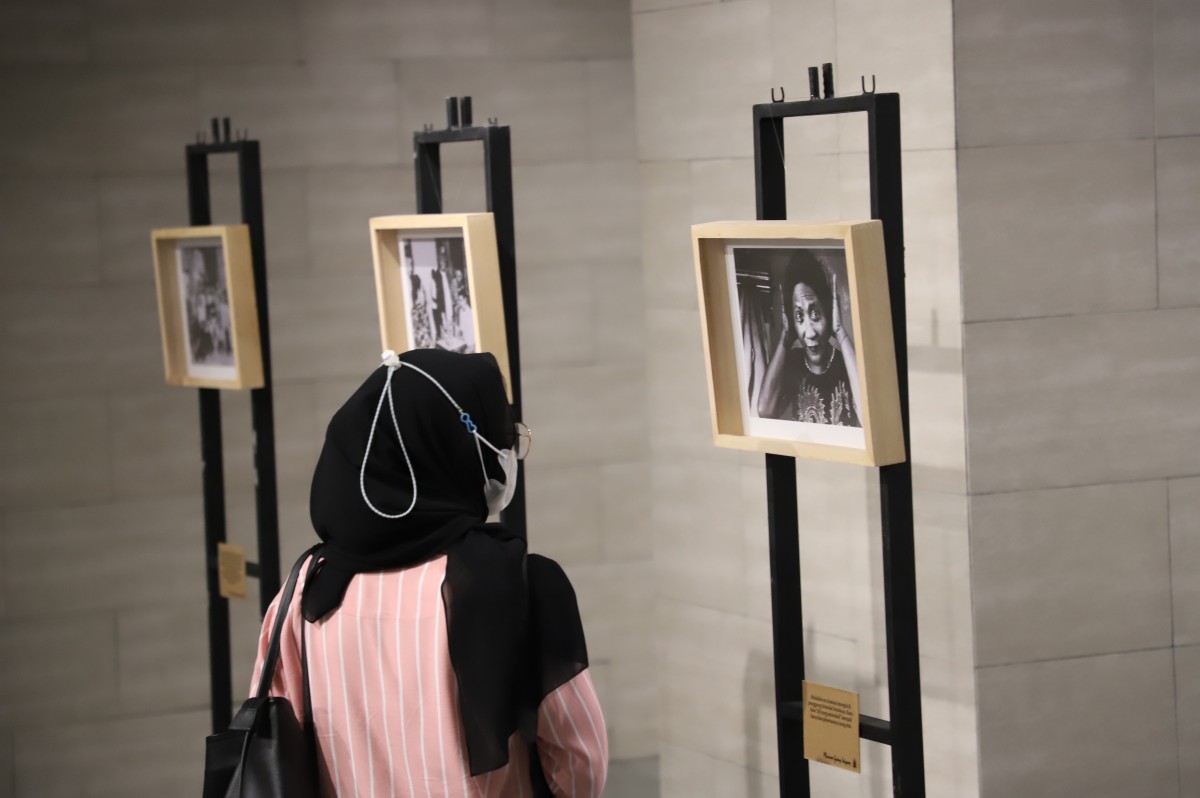 Suasana pameran Srimulat di Basement Alun-alun Surabaya