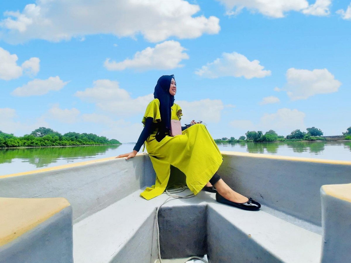 Pulau Lusi yang instagramable bagi para wisatawan.(Foto: Winda Ayu for jatimnow)