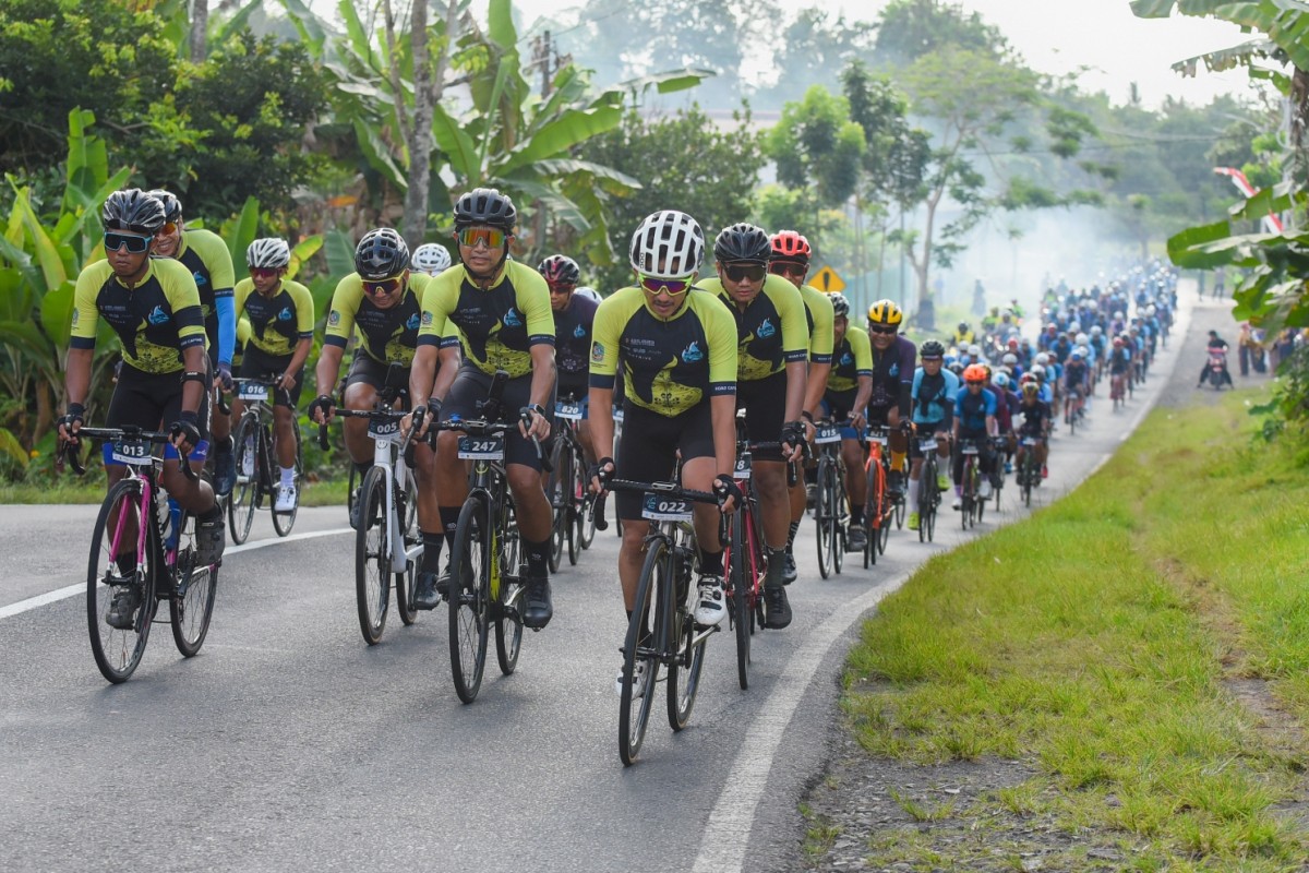 Peserta Banyuwangi Bluefire Ijen KOM Challenge 2022.(Foto: Humas Pemkab Banyuwangi)