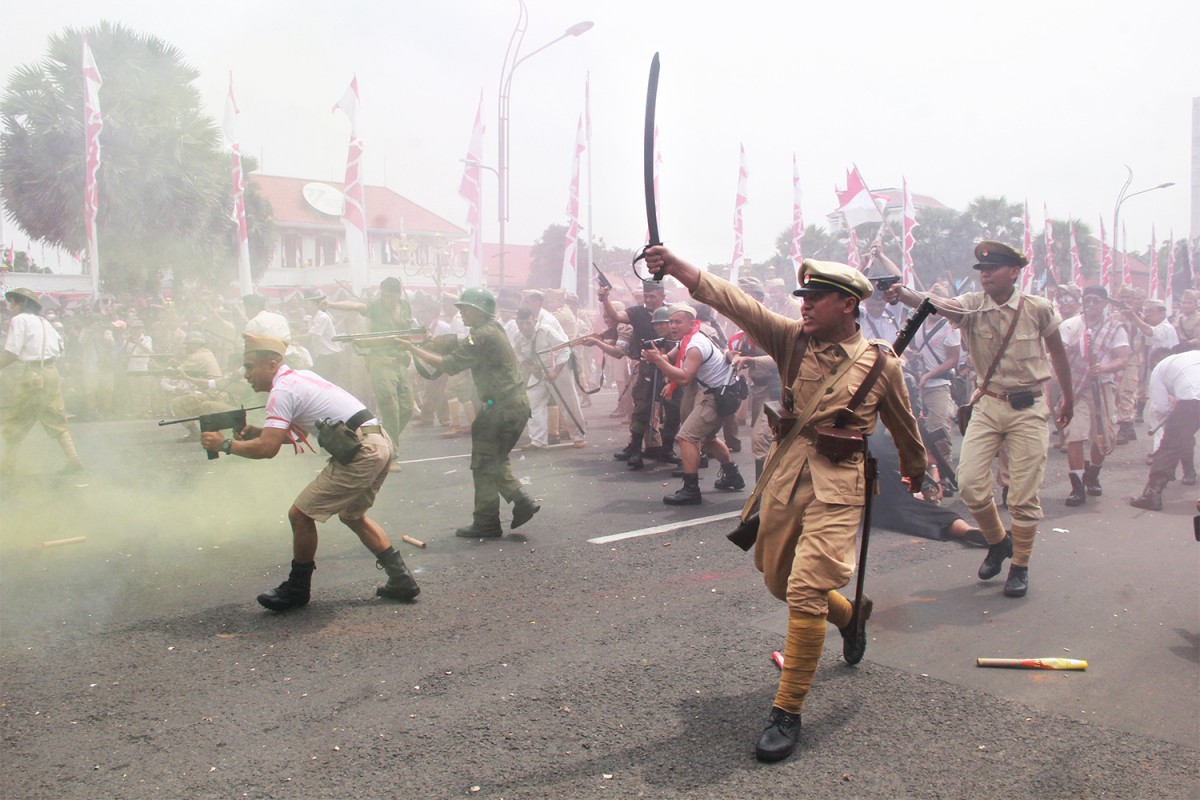 Gelaran Parade Surabaya Juang di Kota Pahlawan.