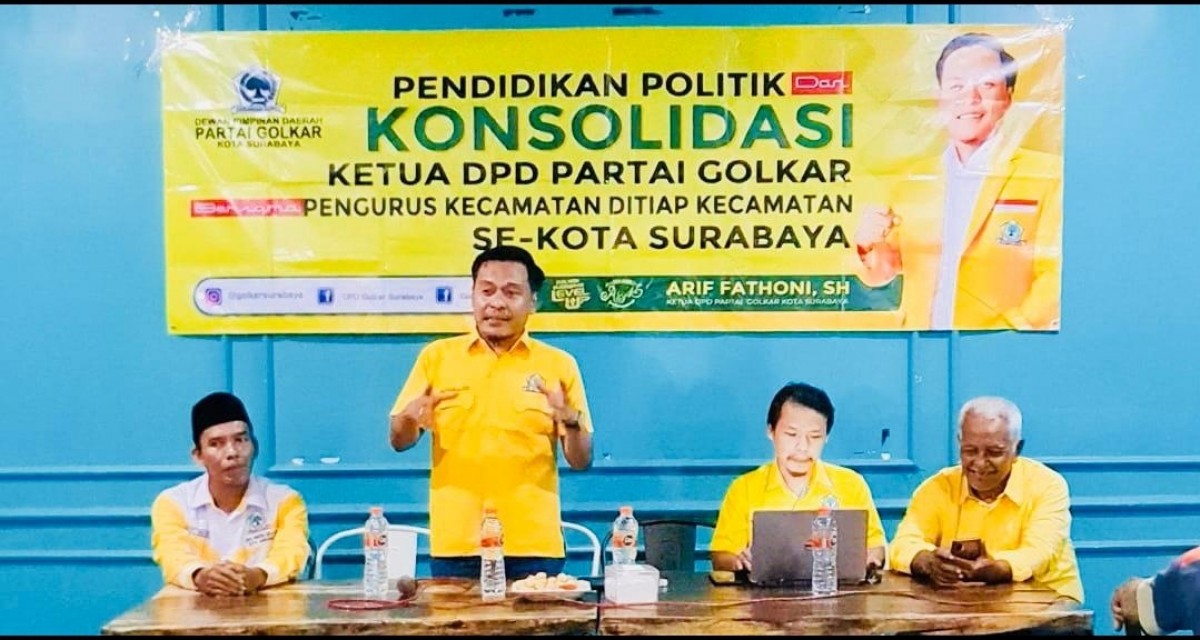 Konsolidasi Kader Golkar Surabaya di Kecamatan Bulak (Foto: Dok. Arif for jatimnow.com)