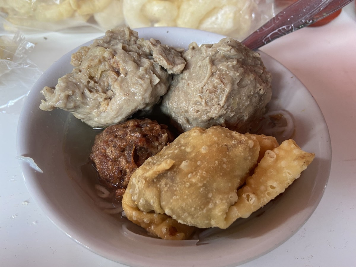 Bakso Mletre Pak Eko Pasar Bandar (Foto: Yanuar Dedy/jatimnow.com)