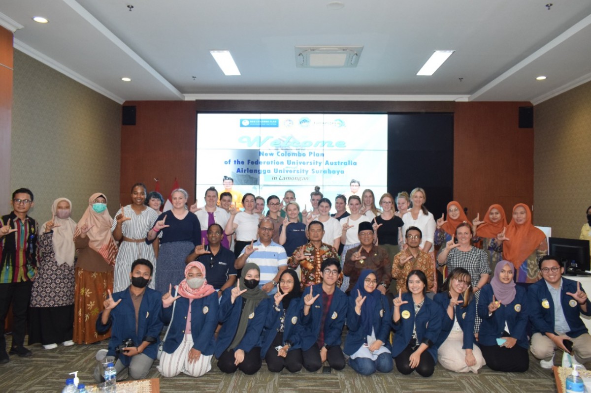 Kedatangan mahasiswa keperawatan Australia di Lamongan. (Foto : Humas Pemkab Lamongan for jatimnow.com)