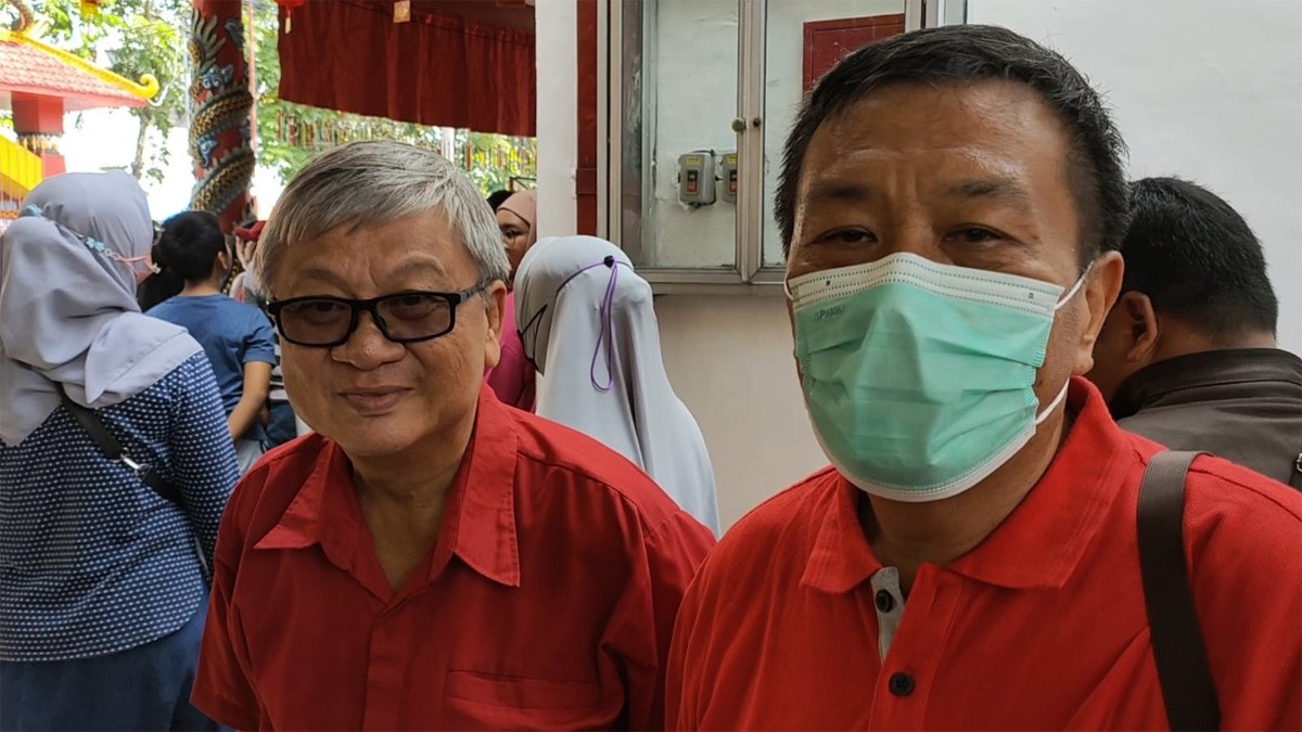 Pengurus TITD Kelenteng Hok Swie Bio. (Misbahul Munir/jatimnow.com)