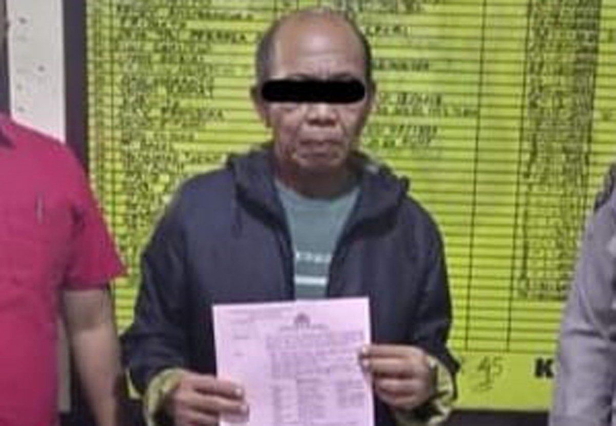 Tersangka saat ditangkap polisi (Foto: Dok. Humas Polres Tulungagung)