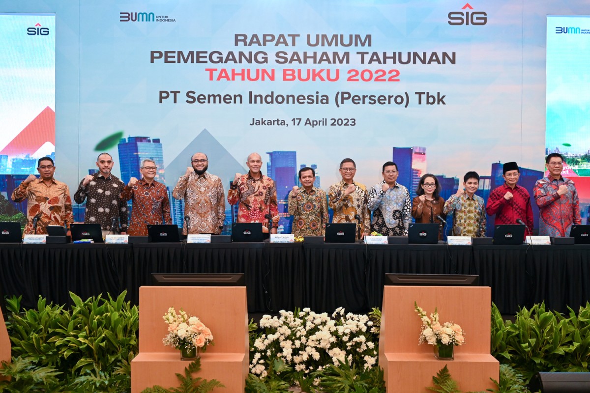 SIG menyelenggarakan Rapat Umum Pemegang Saham Tahunan 2023 di Jakarta