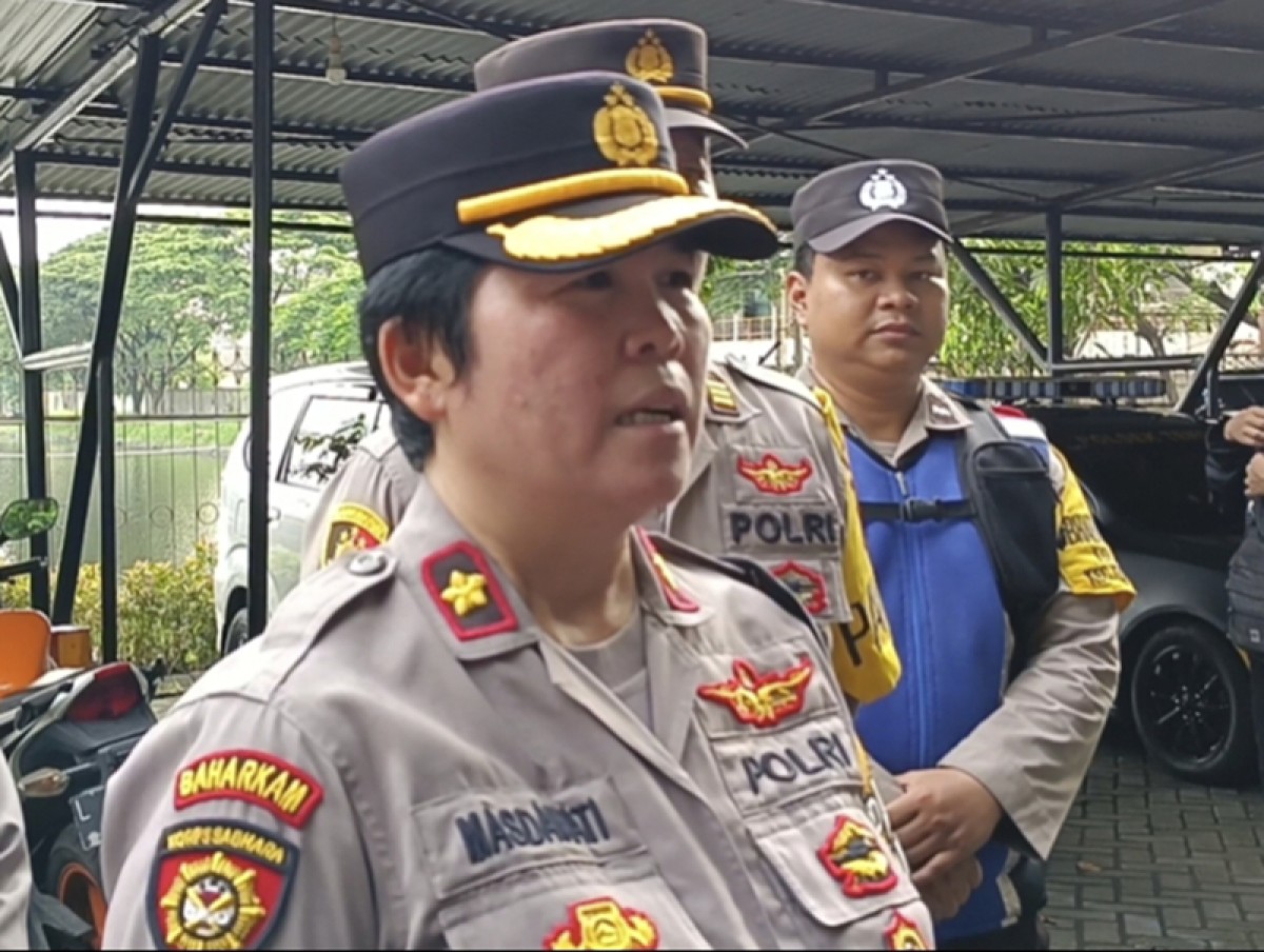 Kapolsek Tenggilis Mejoyo, Masdawati Saragih. (foto: Rama Indra Surya/jatimnow.com)