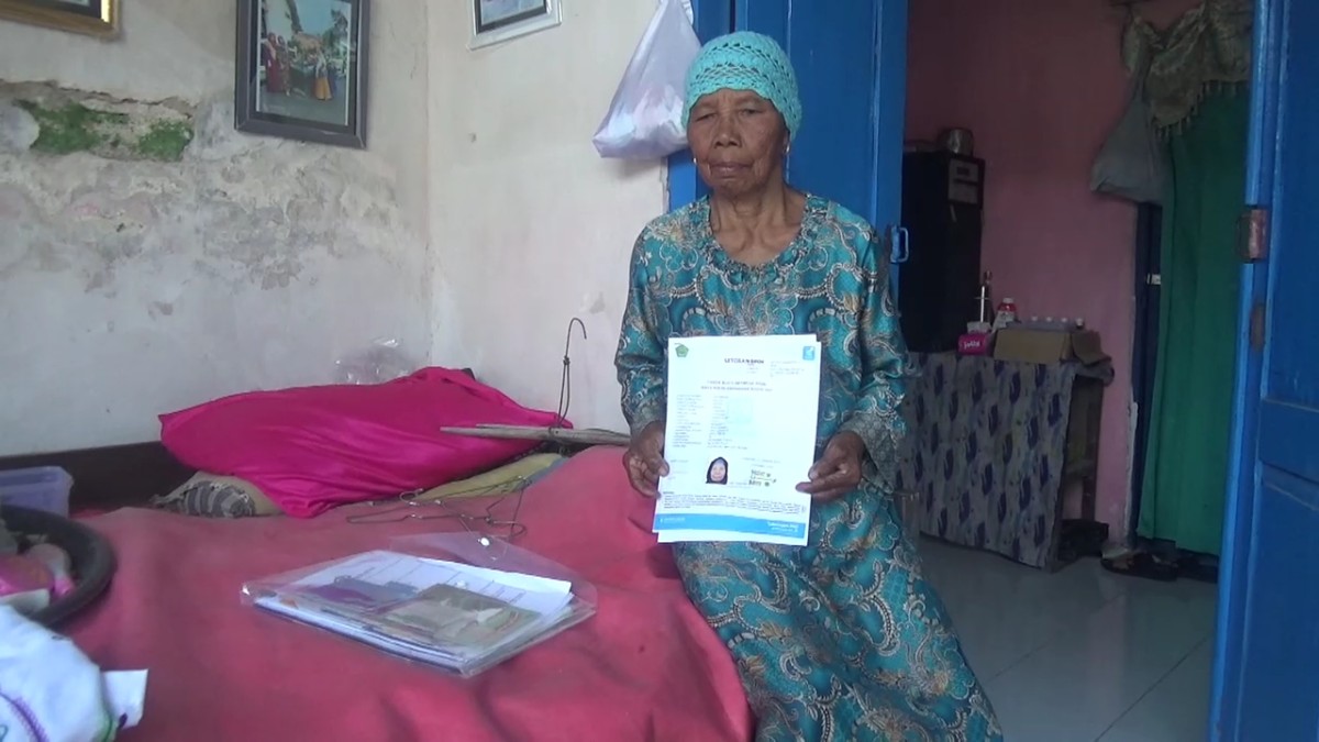 Solati, calon jamaah haji asal Jombang yang akan berangkat pergi haji ke tanah suci tahun ini