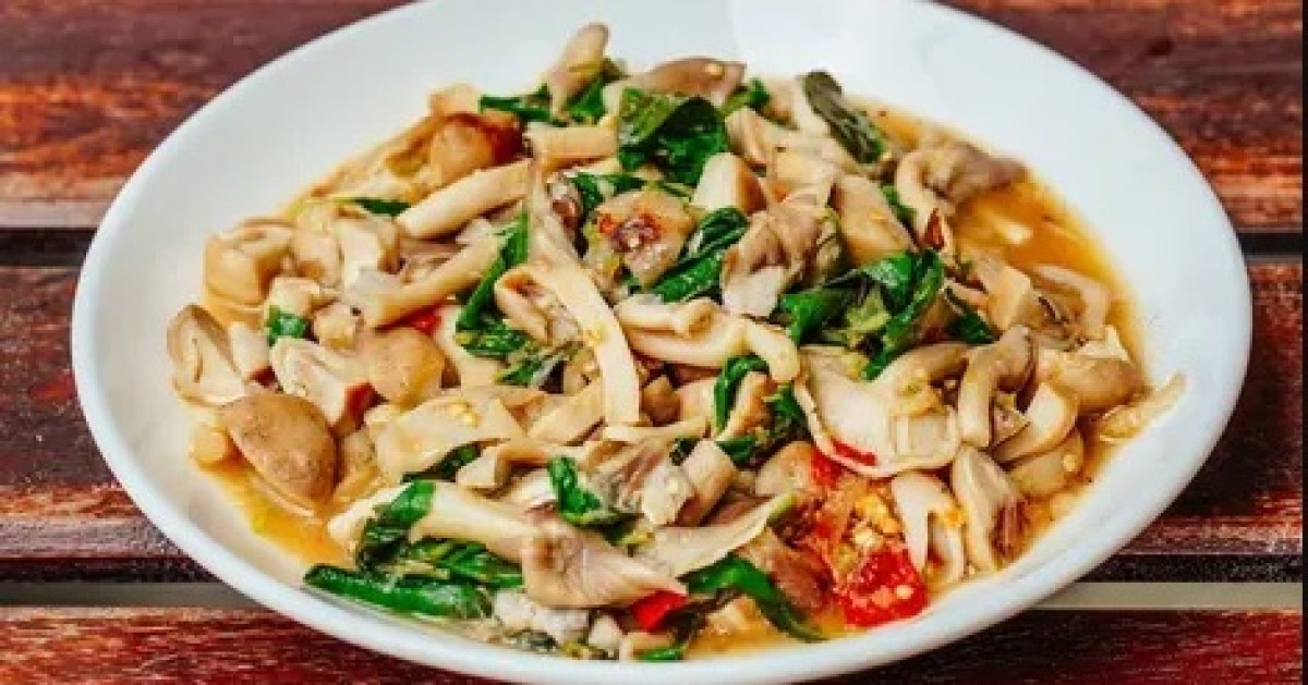 Tumis Jamur Kemangi. (Foto: cookpad for jatimnow.com)