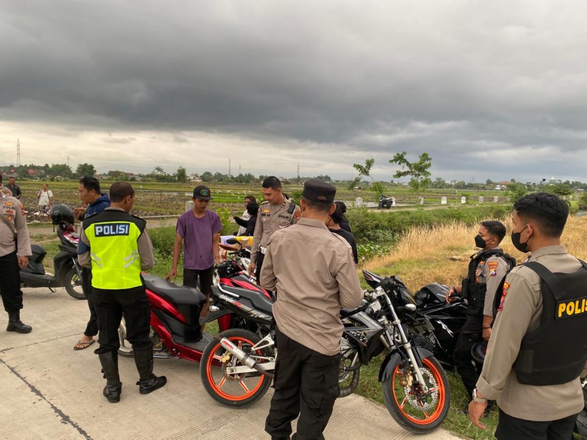 Polisi Gerebek Balap Liar, 10 Motor Dibawa ke Mapolres Tulungagung