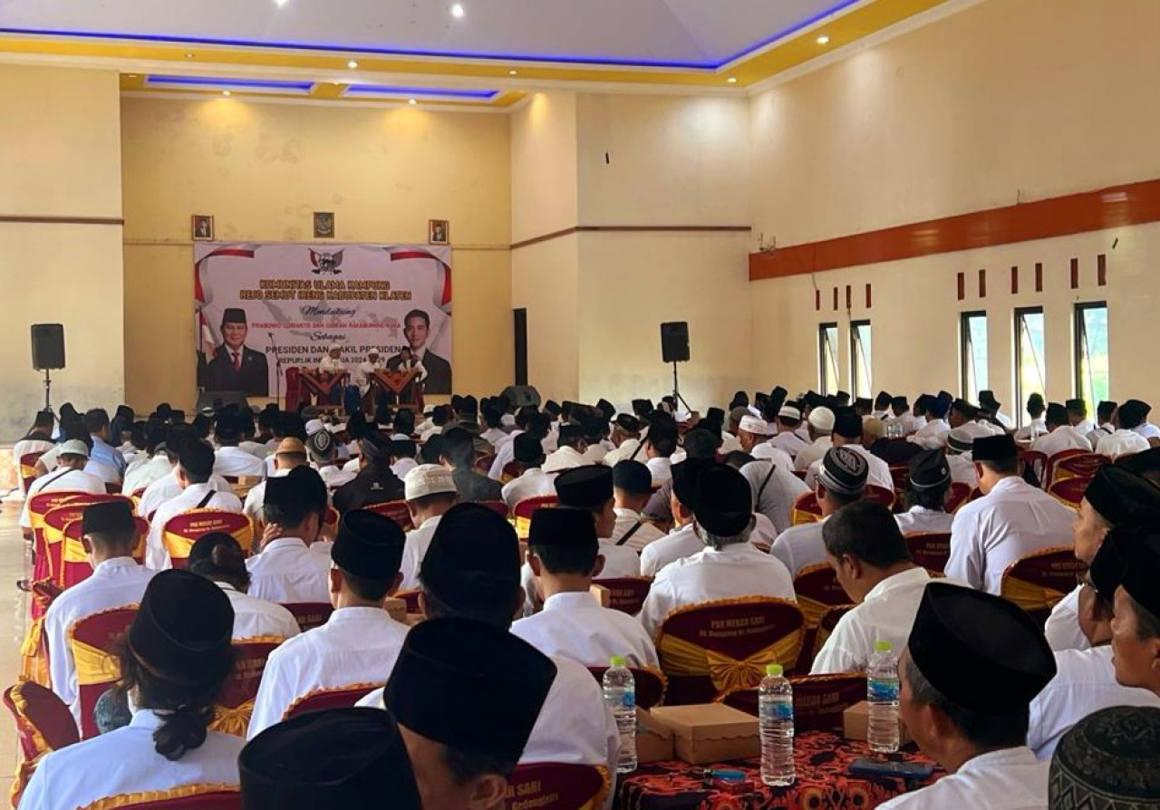 Doa bersama Komunitas Ulama Kampung Rejo Semut Ireng di Desa Gedong Jetis, Kecamatan Tulung, Klaten (Foto: Pur for jatimnow.com)