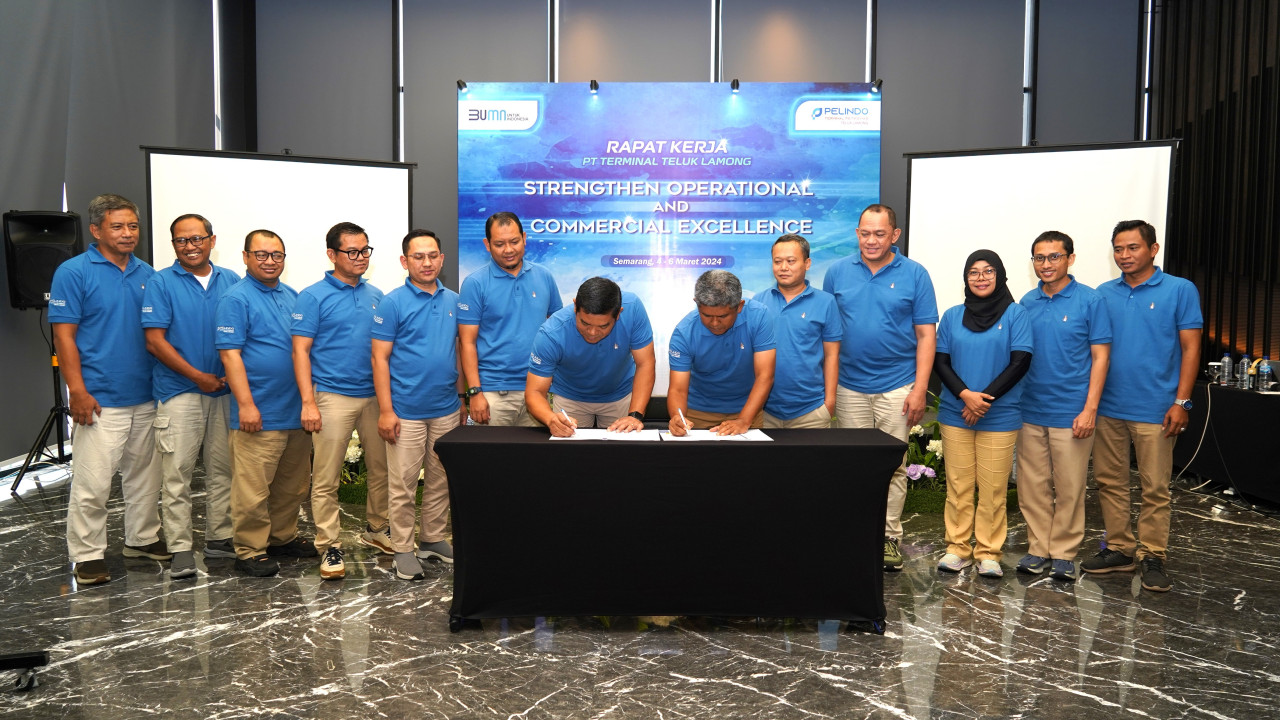 Rapat kerja tahun 2024 PT Terminal Teluk Lamong.