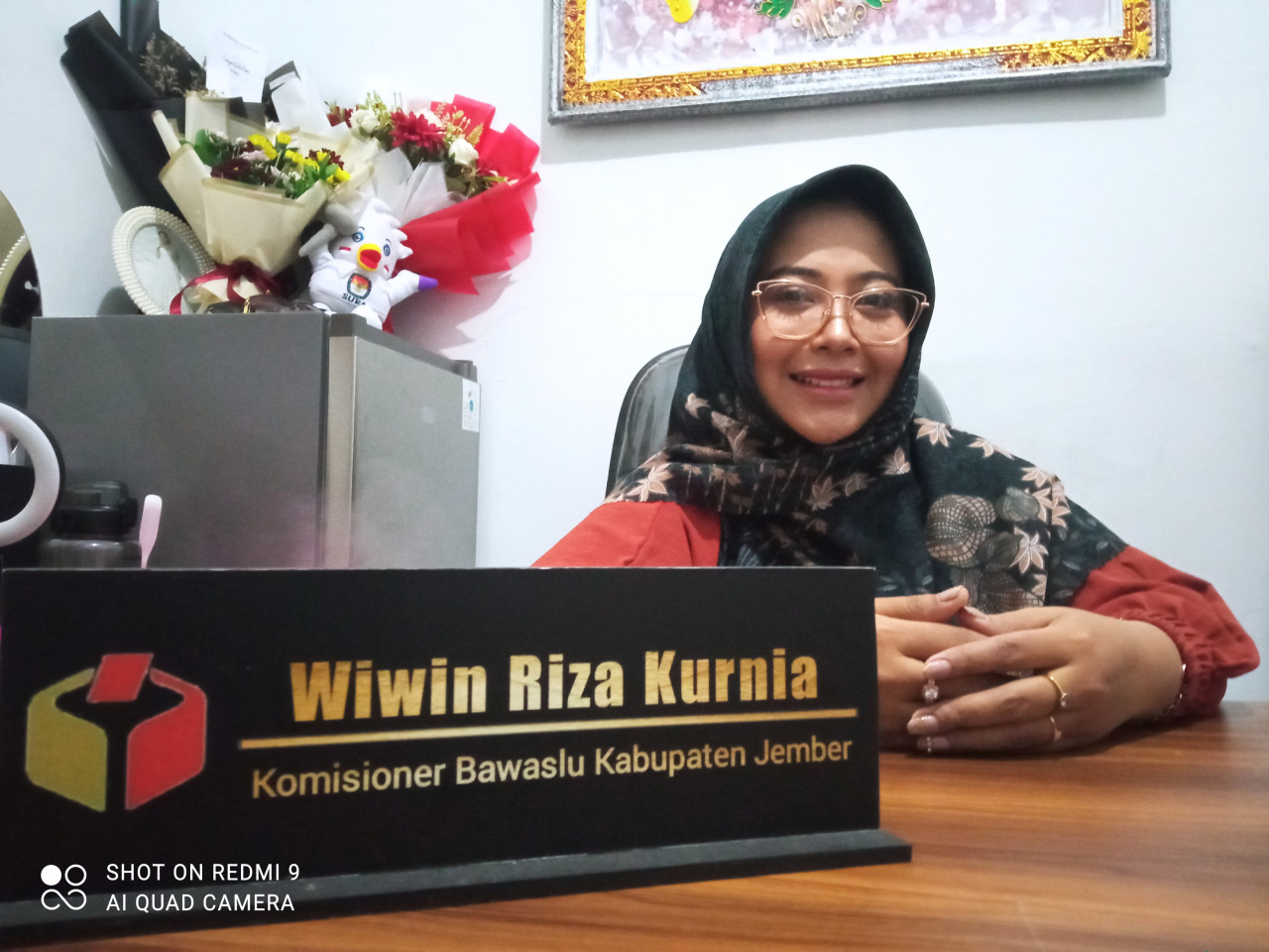 Koordinator Divisi Pencegahan, Partisipasi Masyarakat dan Humas Bawaslu Jember Wiwin Kurnia Riza (Foto: Sugianto/jatimnow.com) 