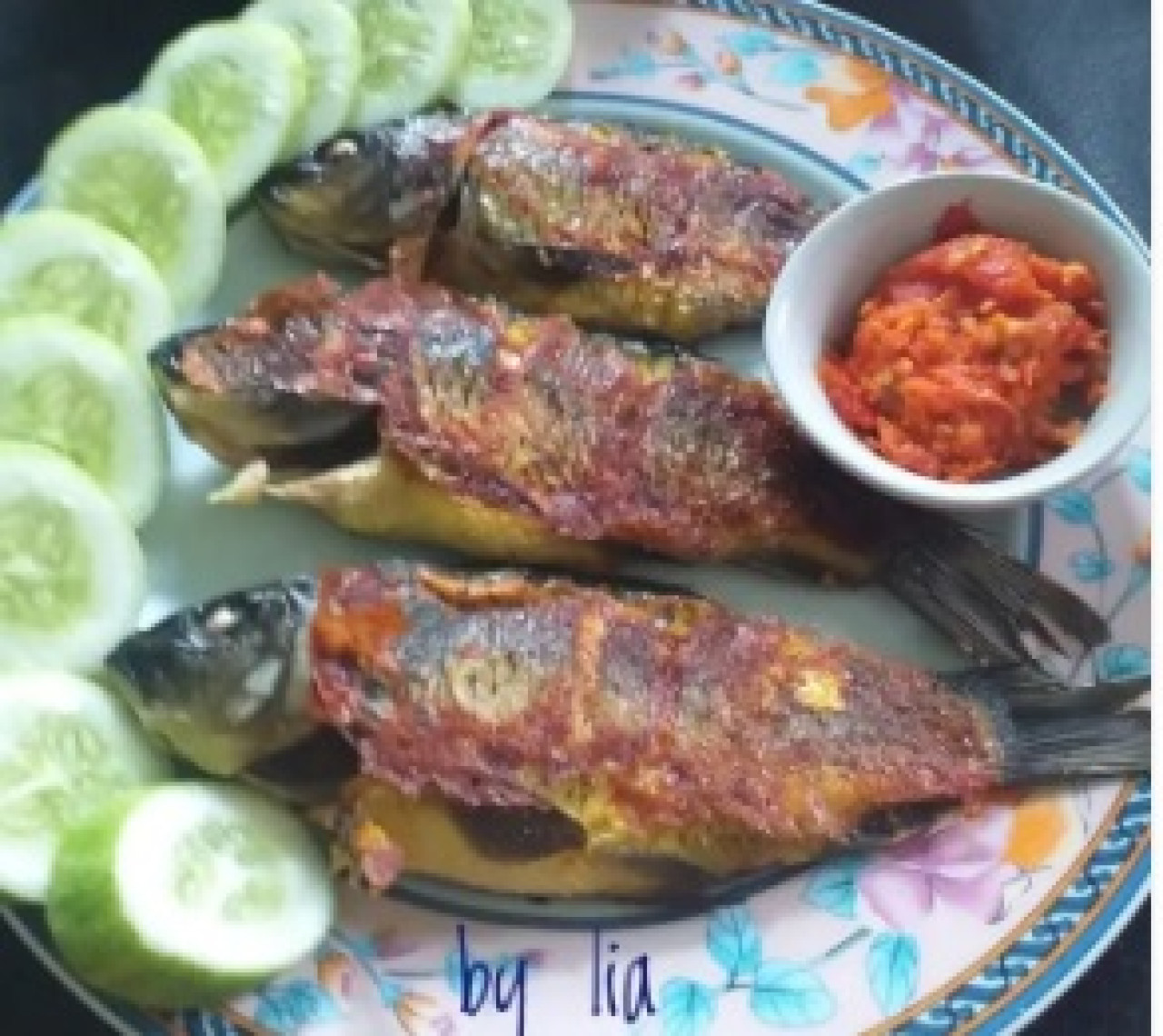 Ikan Mas Bakar. (Foto: dok. @lia_253108 for jatimnow.com)