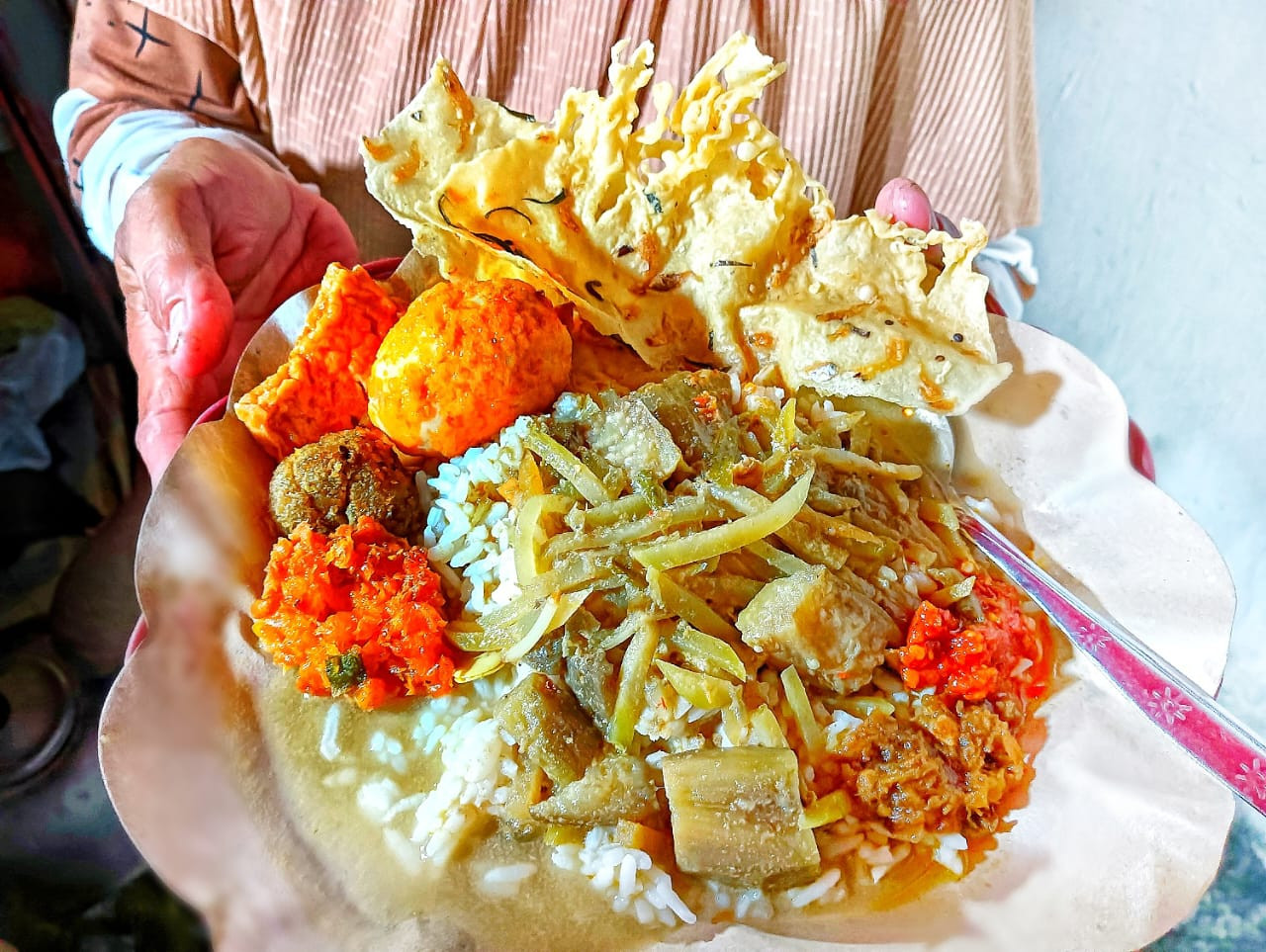 Nasi Lodeh Lento Sambal Klotok. (Foto: Ahaddiini HM/jatimnow.com)
