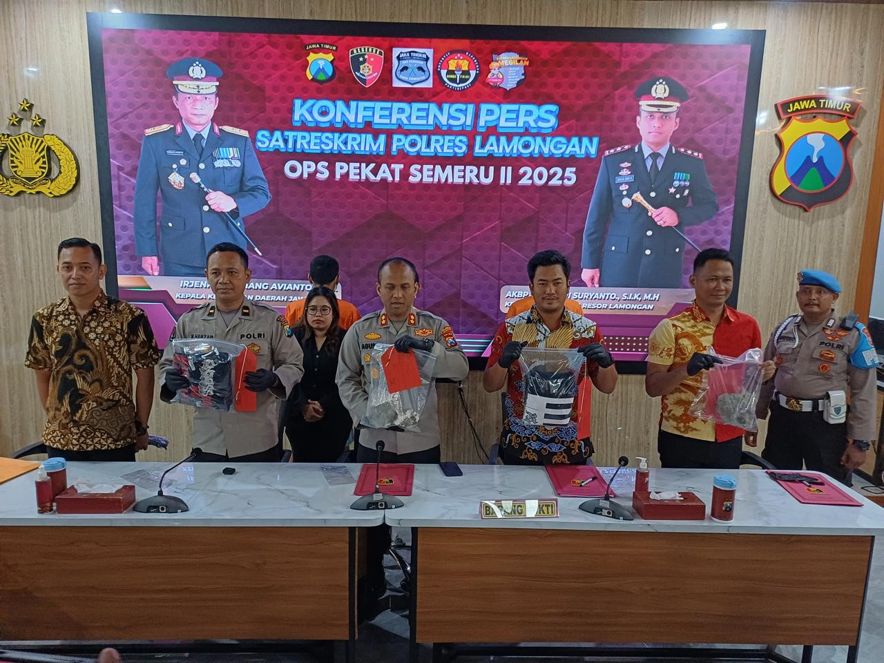 Polres Lamongan Ungkap 4 Kasus Penganiayaan dalam Ops Pekat II Semeru 2025