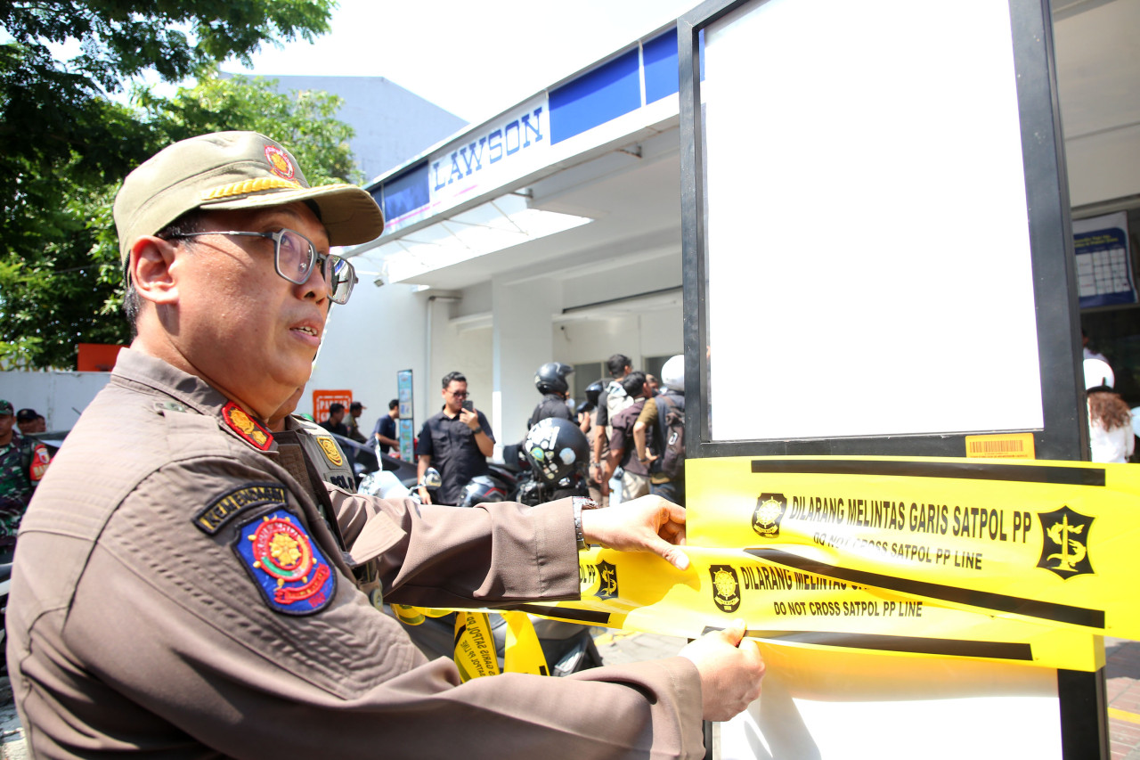 Swalayan yang tak sediakan jukir resmi disegel