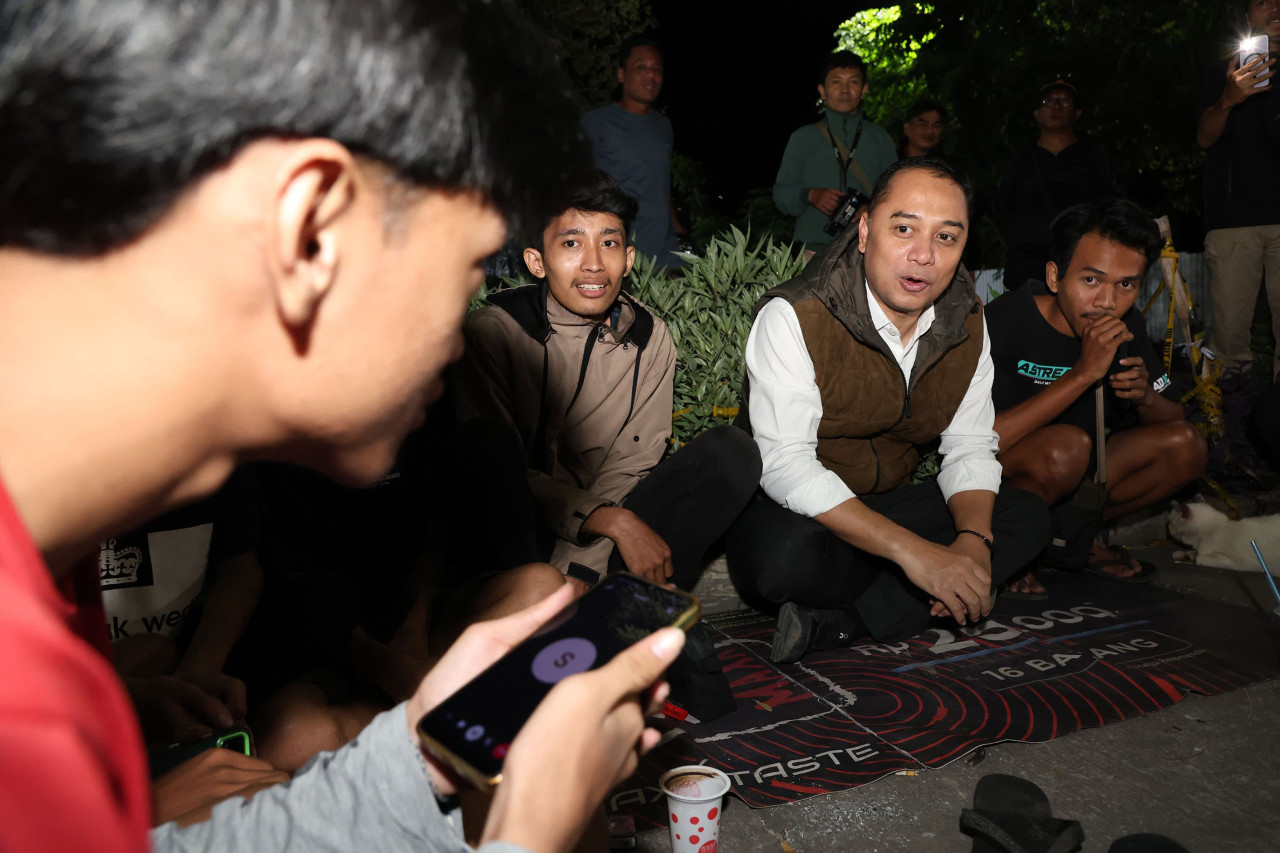 Wali Kota Eri Cahyadi memimpin langsung patroli jam malam