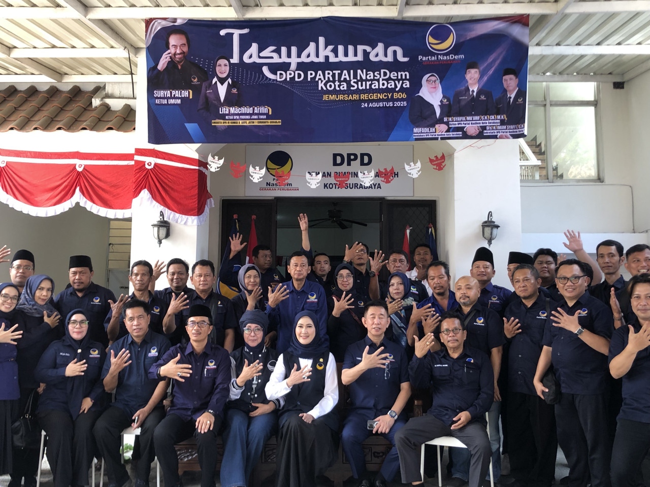 Syukuran kantor baru DPD Nasdem Surabaya