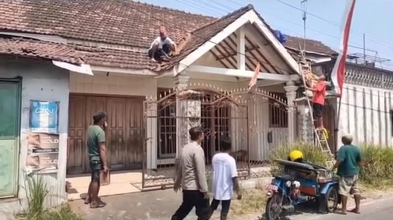 Proses perbaikan yang dilakukan pemerintah desa