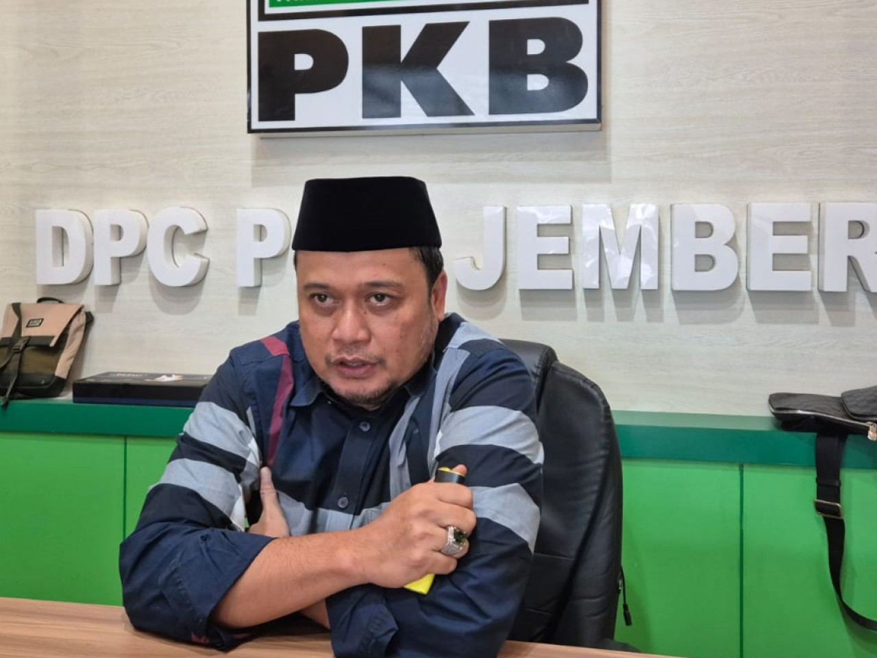 Foto : Ketua DPC PKB Jember Ayub Junaedi. (Sugianto)